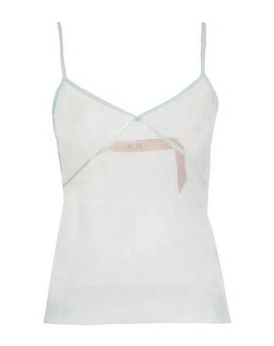 N°21 Woman Top Light Green Size S Polyamide In White