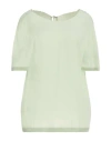 N°21 Woman Top Sage Green Size 6 Acetate, Silk