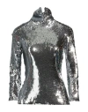 N°21 Woman Top Silver Size S Polyester, Elastane In Silver