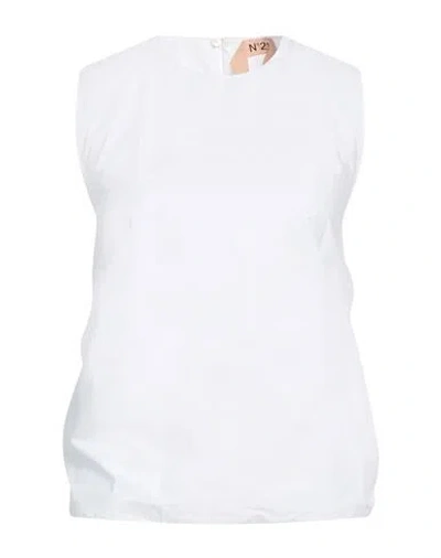 N°21 Woman Top White Size 4 Cotton