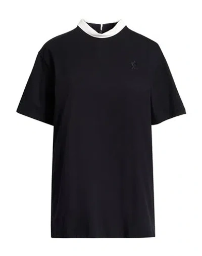 N°21 Woman T-shirt Black Size 6 Cotton, Acetate, Silk