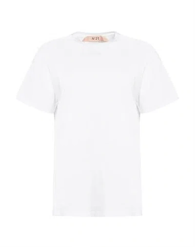 N°21 Woman T-shirt White Size 2 Cotton