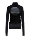N°21 Woman Turtleneck Black Size 4 Viscose, Polyamide, Polyester In Black
