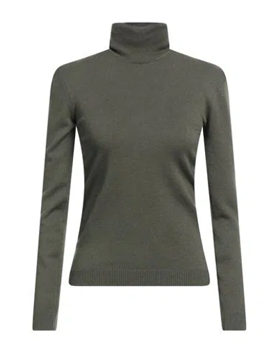 N°21 Woman Turtleneck Military Green Size 6 Wool, Polyacrylic