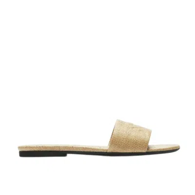 N°21 Women's Slippers N21 - Flat Raffia - Beige