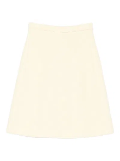 N°21 Wool Blend Skirt In Yellow