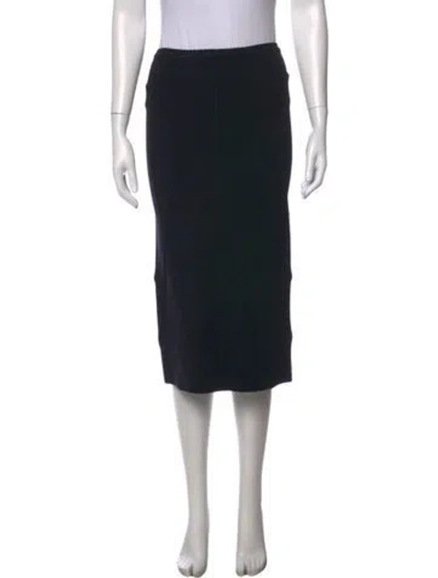 Pre-owned N°21 Wool Midi Length Skirt In Black