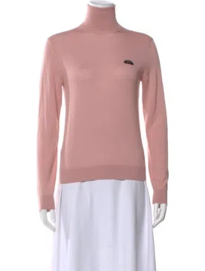 Pre-owned N°21 Wool Turtleneck Sweater In Pink