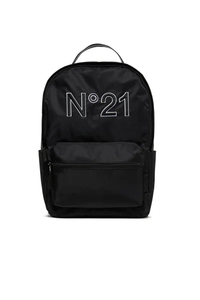 N°21 Kids' Zaino Statement Con Logo In Black