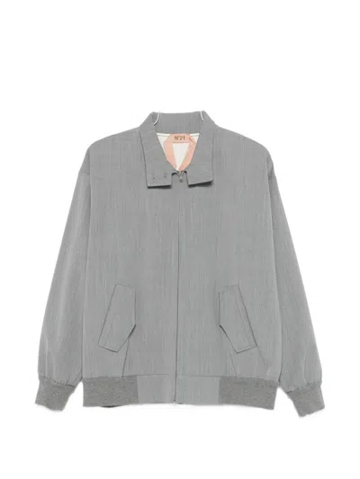 N°21 Zip Bomber Jacket In Gray
