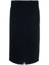 N°21 Longuette Pencil Skirt In Blue