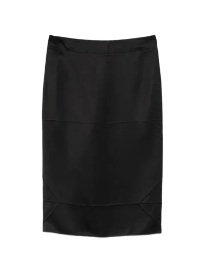 N°21 Zip-fastening Midi Skirt In Black