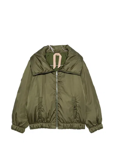 N°21 Zip-fastening Padded Jacket In Green