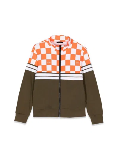 N°21 Kids' Zipper Sweatshirt In Multicolour