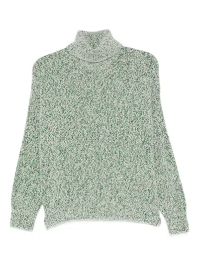 N8 Mélange-effect Roll-neck Jumper In Gray
