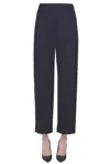 N_8 Milano Wool Trousers In Navy Blue