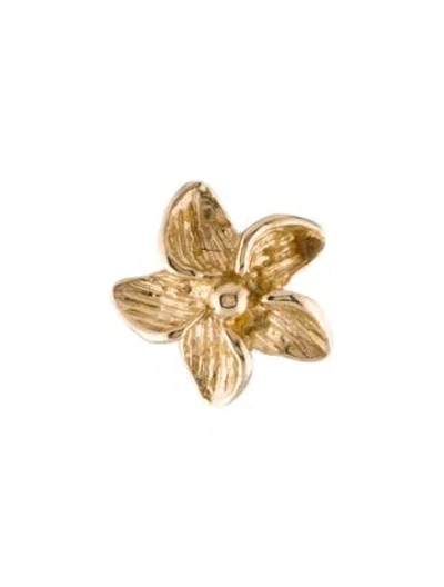 Pre-owned Na Hoku 14k Lei Ali`i Single Stud Earring In Multi