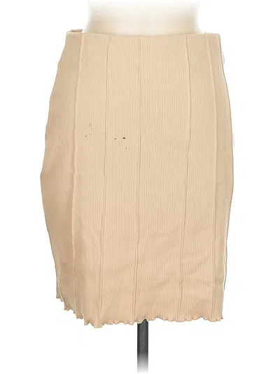 Pre-owned Na-kd Formal Skirt In Brown