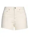 Na-kd Denim Shorts In White