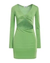 Na-kd Woman Mini Dress Lime Green Size S Polyester, Elastane In Green