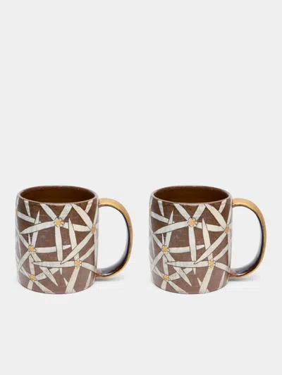 Na Yong-hwan Wildflower Buncheong Mug (set Of 2)