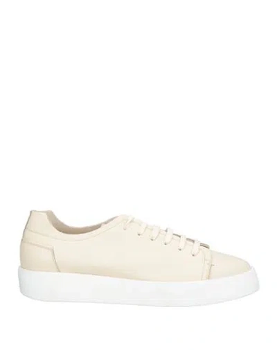 Na1964 Man Sneakers Cream Size 10 Leather In Neutral