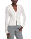 Naadam 2pc Bolero Cashmere Cardigan Set In White