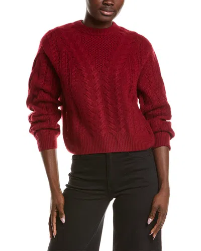 Naadam Airy Cable Crewneck Cashmere Sweater In Brown