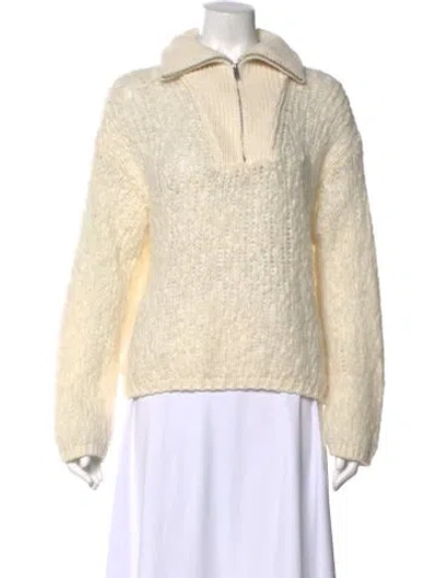 Pre-owned Naadam Alpaca Open Front Sweater In Neutral