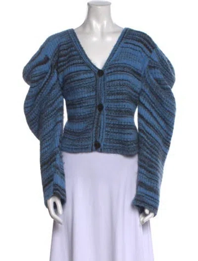 Pre-owned Naadam Alpaca Striped Sweater In Blue