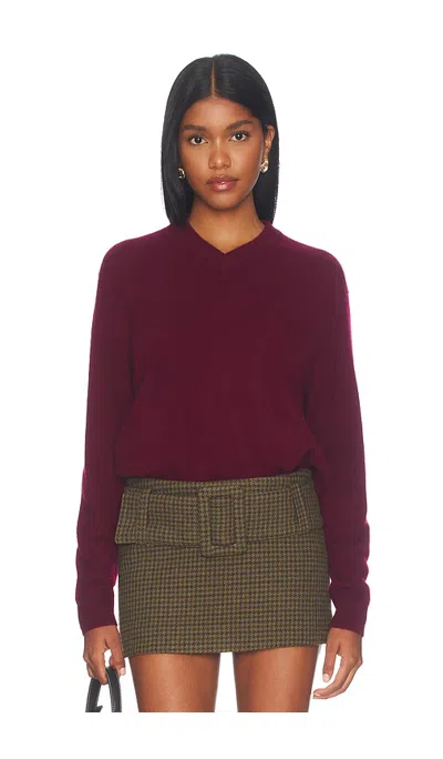 Naadam Atelier Cashmere V-neck Sweater In Purple