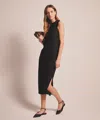 Naadam Baby Rib Midi Dress In Black