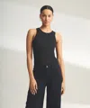 Naadam Baby Rib Tank In Black