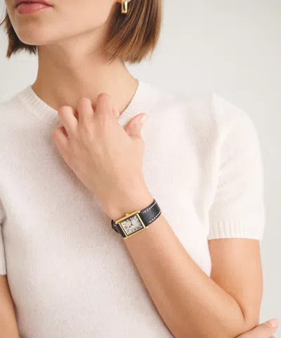 Naadam Basic Cashmere Short Sleeve Sweater In White