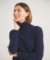 Naadam Basic Cashmere Turtleneck Sweater In Blue