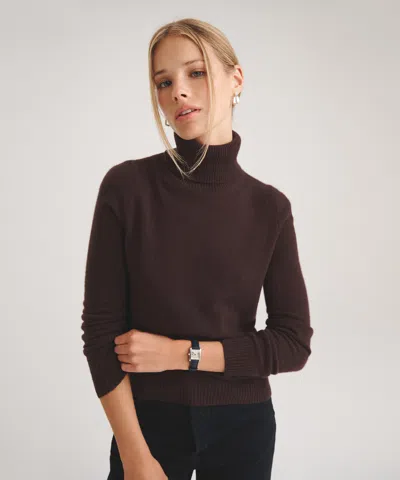 Naadam Basic Cashmere Turtleneck Sweater In Brown