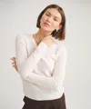 Naadam Basic Cashmere V-neck Sweater In Red