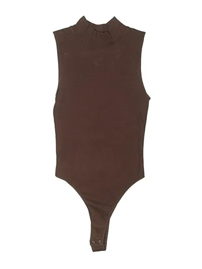 Pre-owned Naadam Bodysuit In Brown