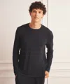 Naadam Breathable Long Sleeve Sleep Tee In Black
