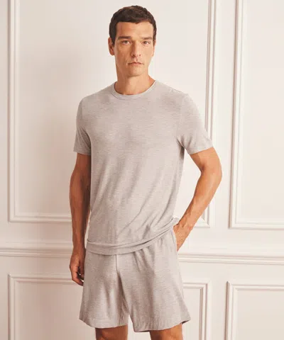 Naadam Breathable Short Sleeve Sleep Tee In Gray