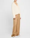 Naadam Button-down Cashmere Cardigan In White