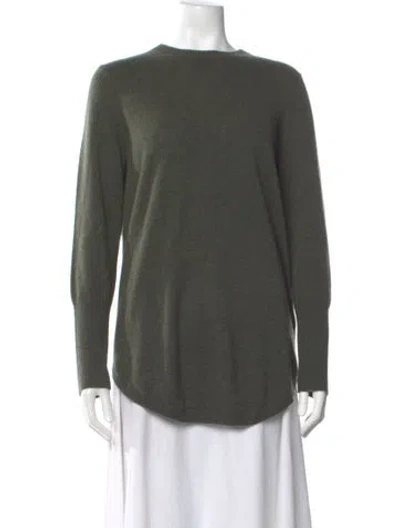 Pre-owned Naadam Cashmere Bateau Neckline Sweater In Green