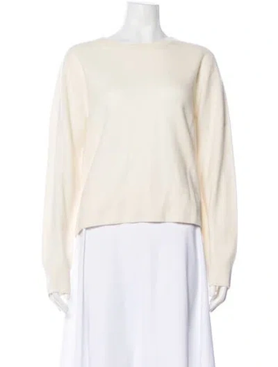 Pre-owned Naadam Cashmere Bateau Neckline Sweater In Neutral