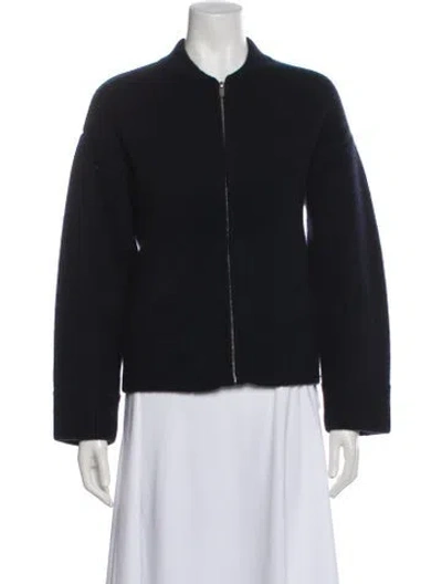 Pre-owned Naadam Cashmere Bomber Jacket In Blue