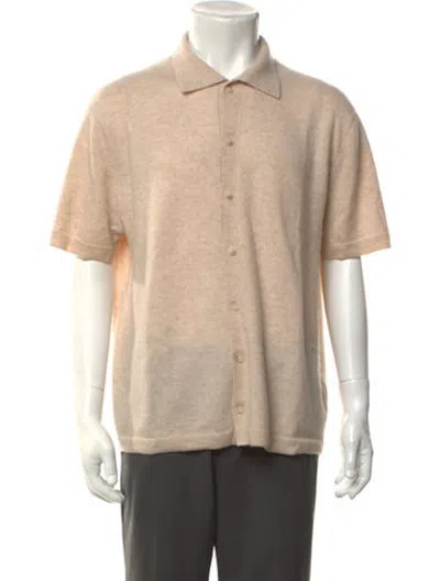 Pre-owned Naadam Cashmere Collar Polo Sweater In Neutrals
