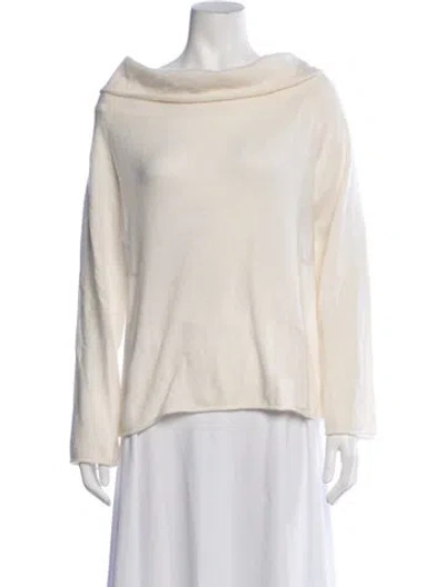 Pre-owned Naadam Cashmere Cowl Neck Sweater In Neutrals