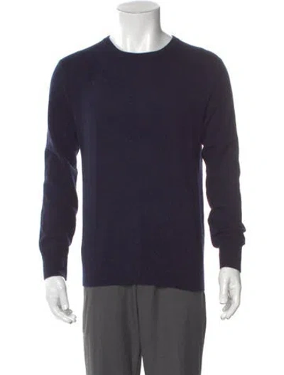 Pre-owned Naadam Cashmere Crew Neck Pullover In Blue