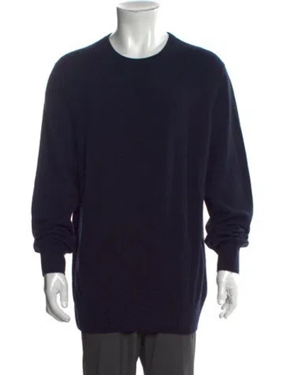Pre-owned Naadam Cashmere Crew Neck Pullover In Blue