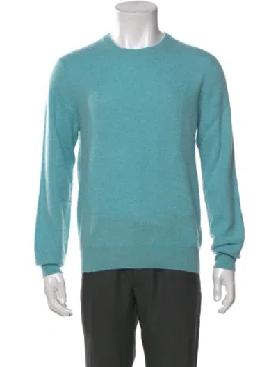Pre-owned Naadam Cashmere Crew Neck Pullover In Blue