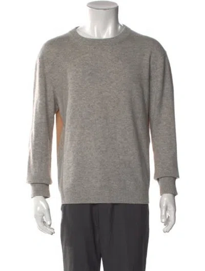 Pre-owned Naadam Cashmere Crew Neck Pullover In Gray